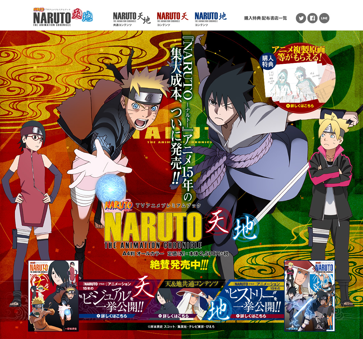 TVアニメプレミアムブック NARUTO THE ANIMATION CHRONICLE 天＆地